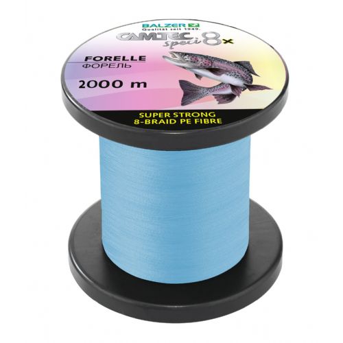 4005652869605 - Camtec Speci 8x - Tykkelse: 0,08mm - Styrke: 6,0 kg - Farve Blå - Længde: 2000m
