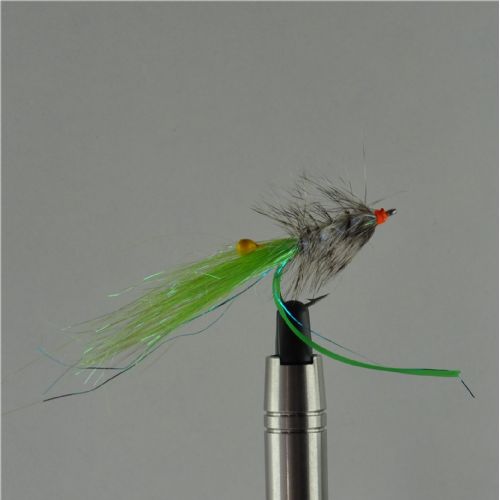 A0154 - Saltvands - Høtyv Green Orange Eyed - Farve: Grøn med Orange øje - Str. : 6