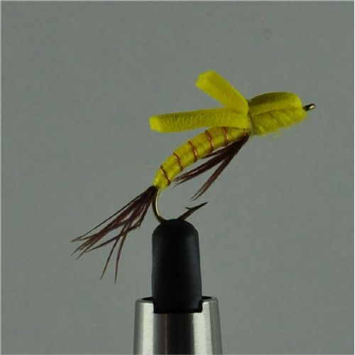 FLY0133 - Tørflue - Foam Emeger Yellow - Farve: Gul - Str. : 10