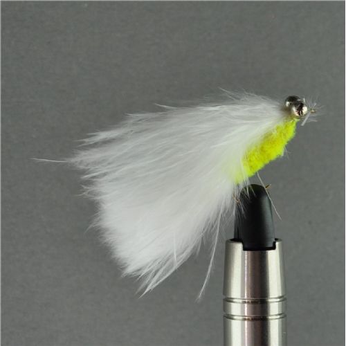 WS1910 - Long Shank - Cat Whisker Eyed - Farve: Chartreuse/Hvid med dobbelt sølv øjn - Str. : 10